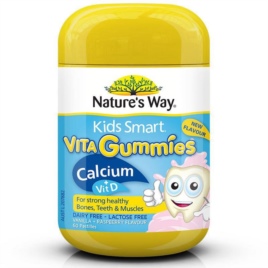 Kẹo Canxi cho bé - Nature's Way - Kids Smart Vita Gummies Calcium 60 viên
