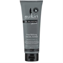 Kem tẩy tế bào chết - Sukin - Oil Balancing Plus Charcoal Pore Refining Facial Scrub 125ml