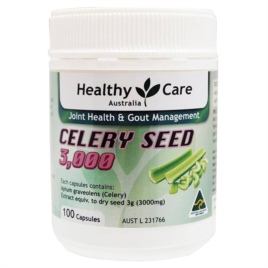 Viêm khớp gout - Healthy Care - Celery Seed 3000mg 100 viên