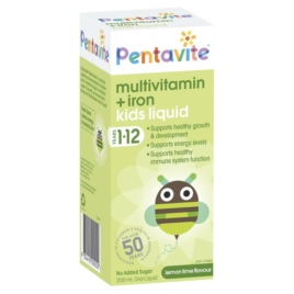 Vitamin tổng hợp và sắt cho bé - Bayer - Penta-Vite Oral Liquid Multivitamins with Iron 200ml
