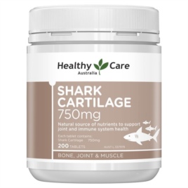 Sụn vi cá mập - Healthy Care - Shark Cartilage 750mg 200 viên