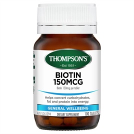 Mọc tóc và chống rụng - Thompson - Biotin 150mcg 100 viên