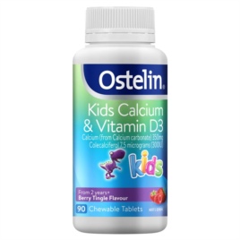 Vitamin D và Canxi cho bé - Ostelin - Vitamin D & Calcium Kids Chewable 90 viên