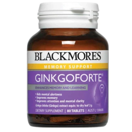 Tuần hoàn não - BlackMores - Ginkgo Forte 2000mg 80 viên