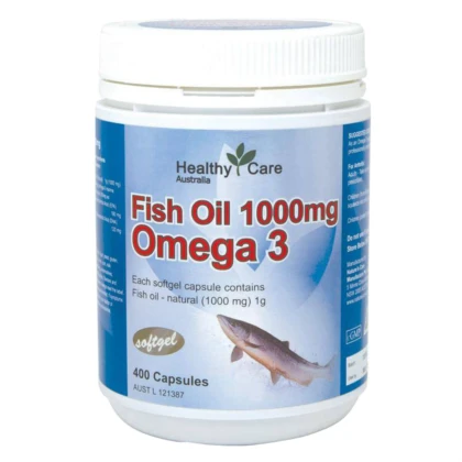 Dầu cá - Healthy Care - Fish Oil Omega-3 1000mg 400 viên
