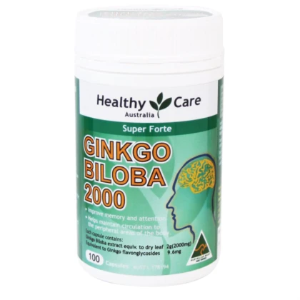 Tuần hoàn não - Healthy Care - Ginkgo Biloba 2000mg 100 viên