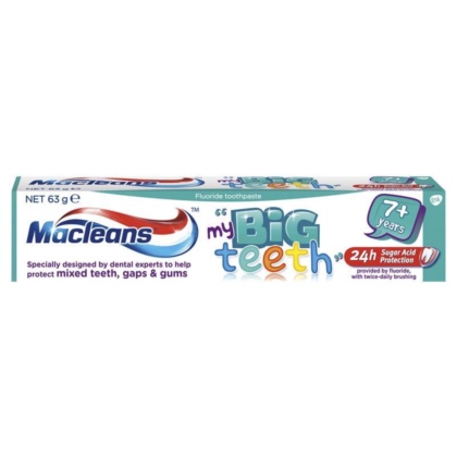 Kem đánh răng cho bé - Macleans - Big Teeth Kids Toothpaste 7+ Years 63g