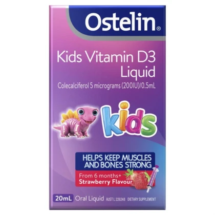Vitamin D cho bé - Ostelin - Kids Vitamin D3 Liquid 20ml