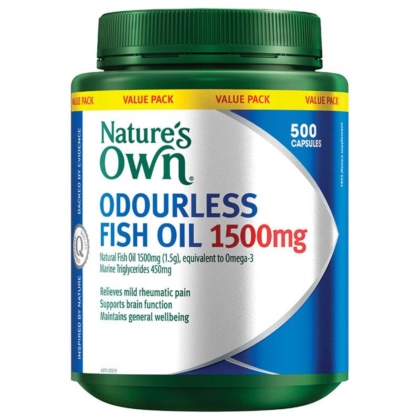 Dầu cá không mùi - Nature's Own - Odourless Fish Oil 1500mg 500 viên