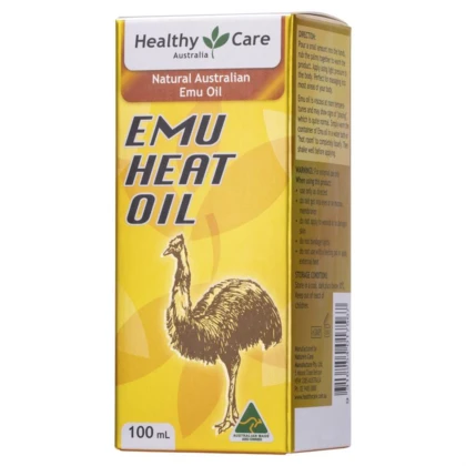 Dầu xoa bóp đà điểu - Healthy Care - Emu Heat Oil 100ml