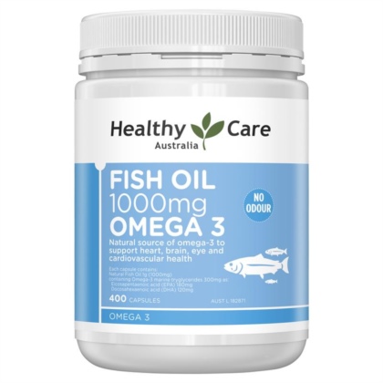 Dầu cá - Healthy Care - Fish Oil Omega-3 1000mg 400 viên