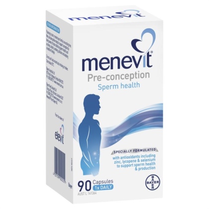 Tăng chất lượng tinh trùng - Bayer - Menevit 30 gói 90 ngày