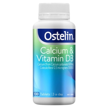 Canxi và Vitamin D cho mẹ bầu - Ostelin - Vitamin D & Calcium 130 viên