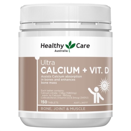 Vitamin D và Canxi - Healthy Care - Ultra Calcium Plus Vitamin D 150 viên